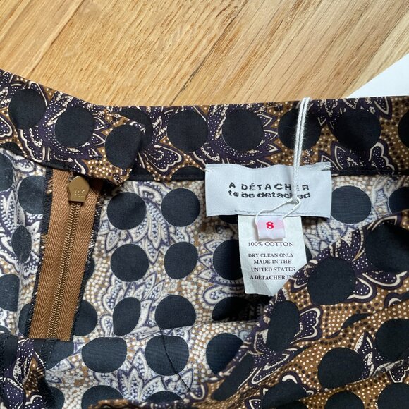 Polka Dots Print Wide Leg Pants - Picture 4 of 5